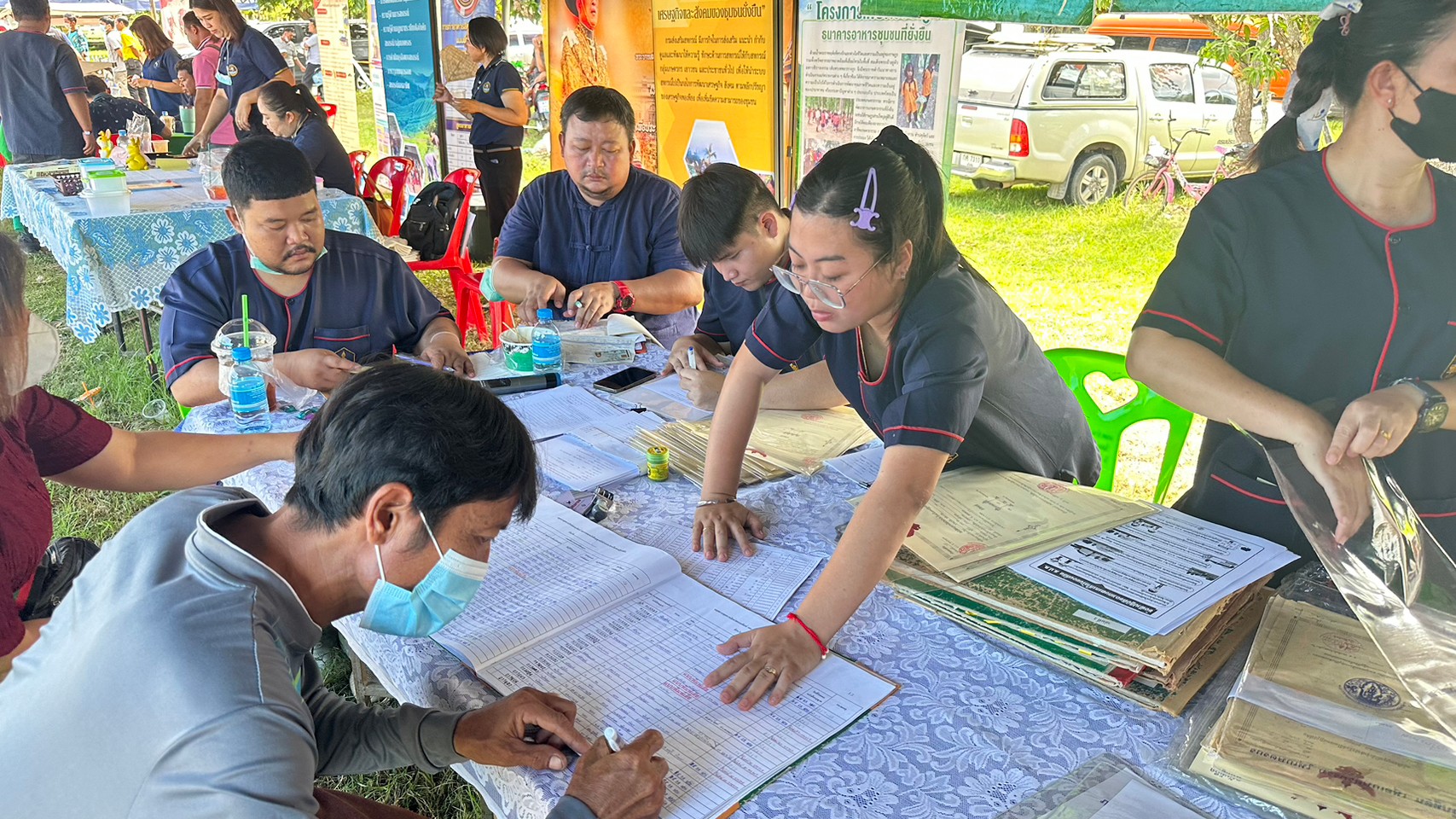 title - สำนักงานการปฏิรูปที่ดินจังหวัดสุโขทัยออกหน่วยบริการเคลื่อนที่ และให้บริการประชาชนในพื้นที่อำเภอกงไกรลาศ ดำเนินการตามโครงการ 